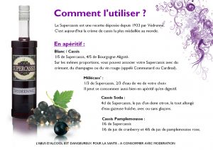 Fiche recette crème de cassis - Brochures